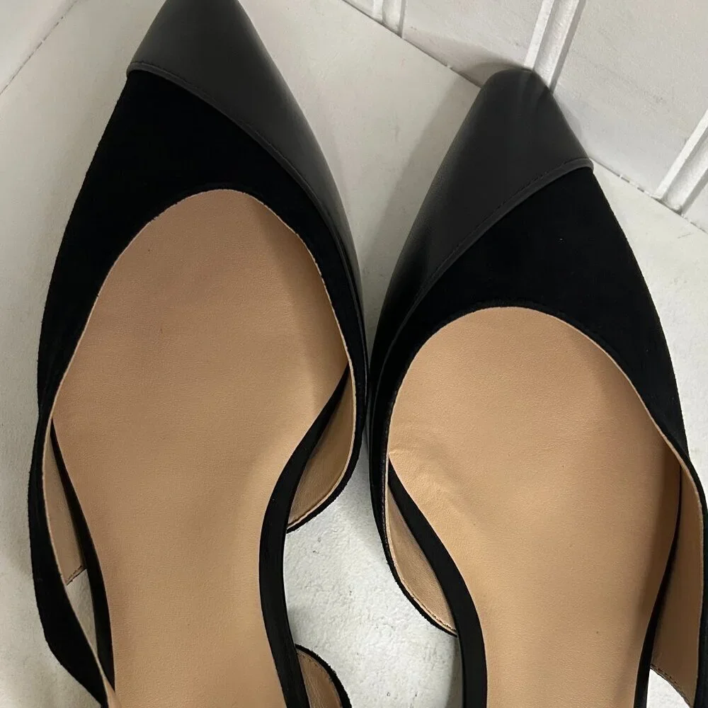 Naturalizer makenna womens comfort insole pointed toe slingbacks in Black Size 9 - Picture 3 of 8